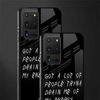 tryna drain my energy glass case for samsung galaxy s20 ultra image-2