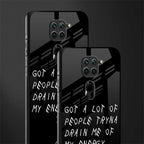 tryna drain my energy glass case for redmi note 9 image-2
