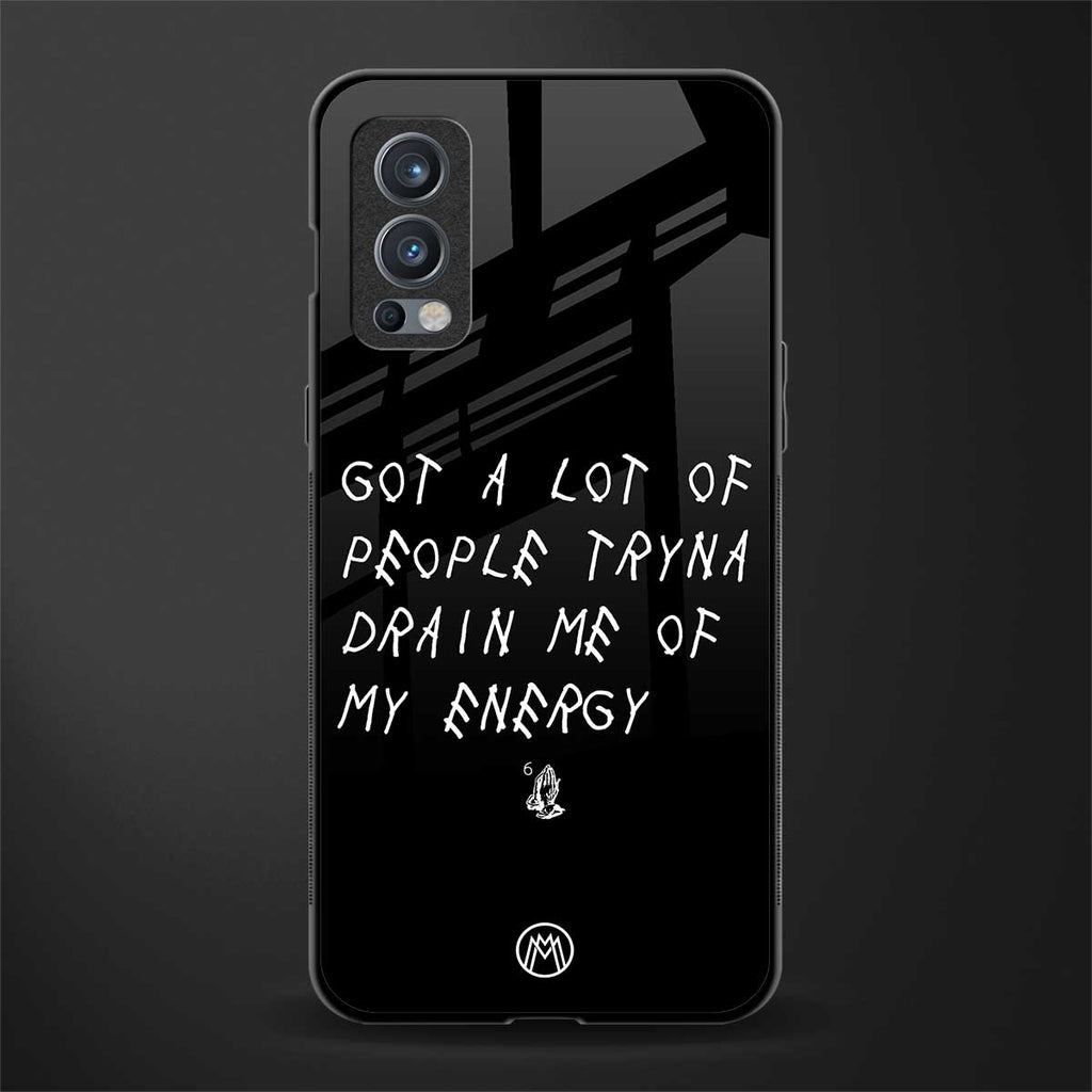 tryna drain my energy glass case for oneplus nord 2 5g image