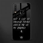 tryna drain my energy glass case for vivo y15 image