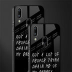 tryna drain my energy glass case for vivo y93 image-2