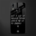 tryna drain my energy glass case for vivo y93 image
