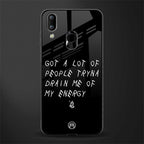 tryna drain my energy glass case for vivo y93 image