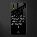 tryna drain my energy glass case for vivo v11 pro image