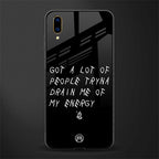 tryna drain my energy glass case for vivo v11 pro image