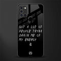 tryna drain my energy glass case for samsung galaxy a21s image
