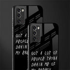 tryna drain my energy glass case for samsung galaxy note 20 image-2