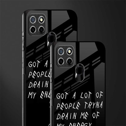 tryna drain my energy glass case for realme c25 realme c25s image-2