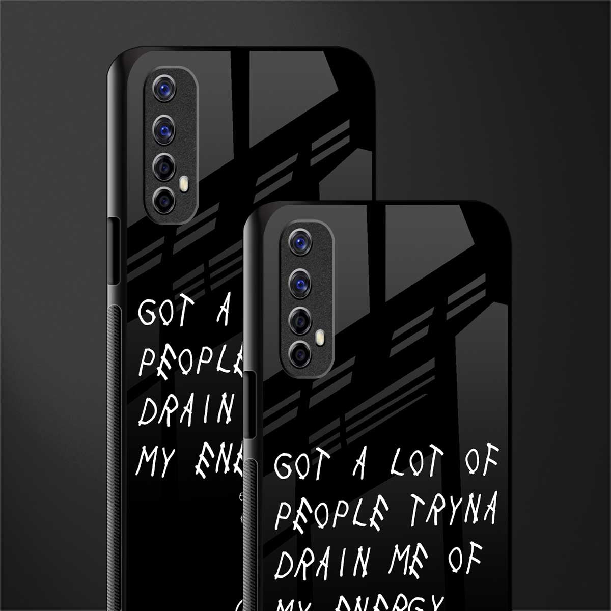 tryna drain my energy glass case for realme 7 image-2