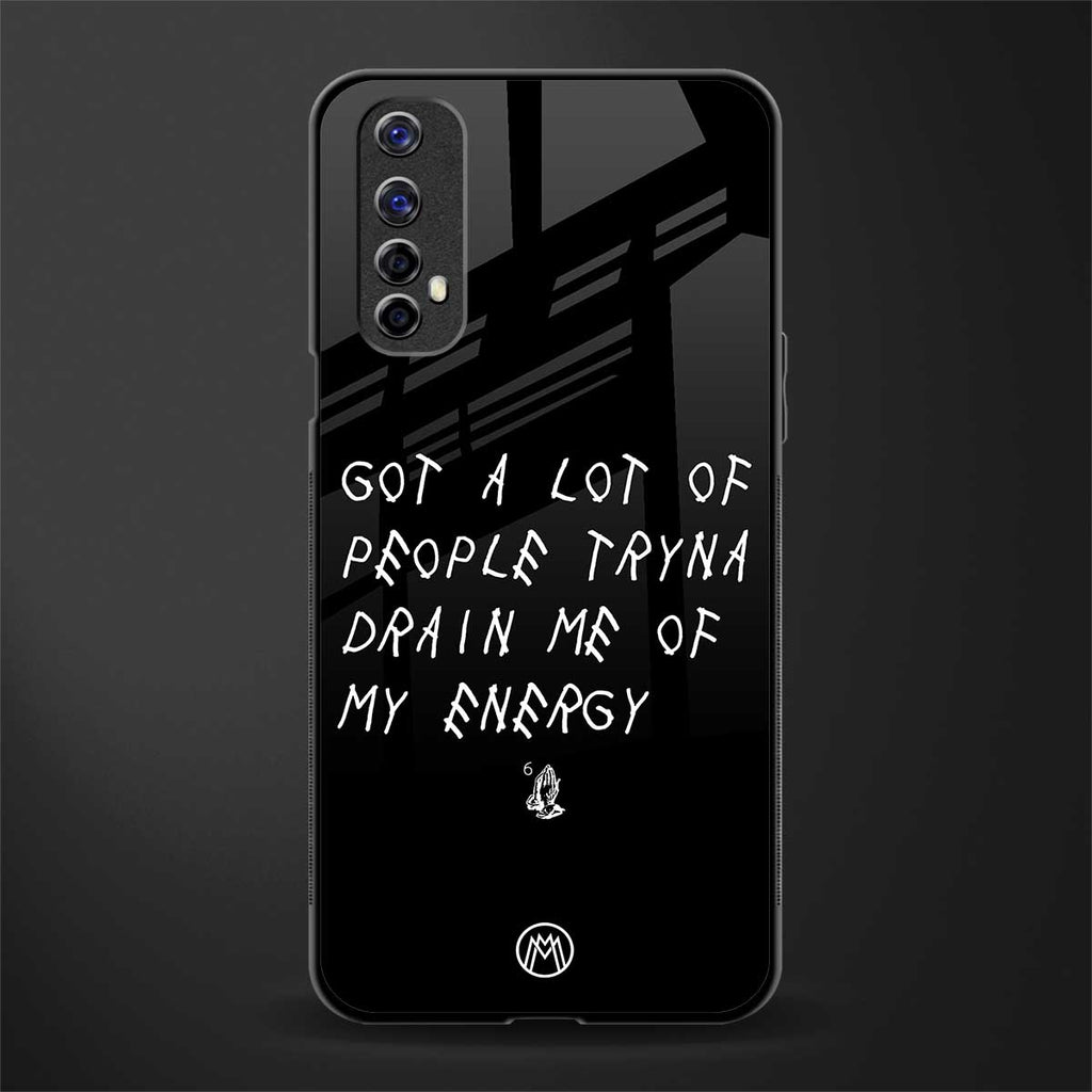 tryna drain my energy glass case for realme 7 image