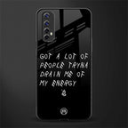 tryna drain my energy glass case for realme 7 image