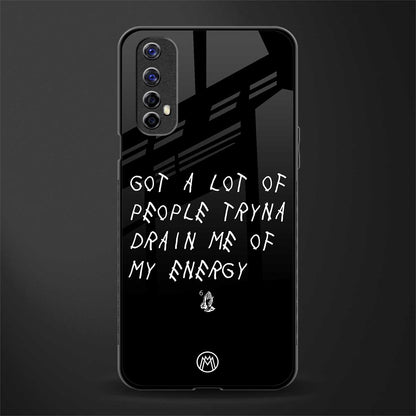tryna drain my energy glass case for realme 7 image