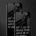 tryna drain my energy glass case for redmi 9 prime image-2