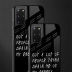 tryna drain my energy glass case for samsung galaxy s20 plus image-2