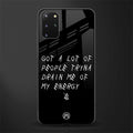 tryna drain my energy glass case for samsung galaxy s20 plus image