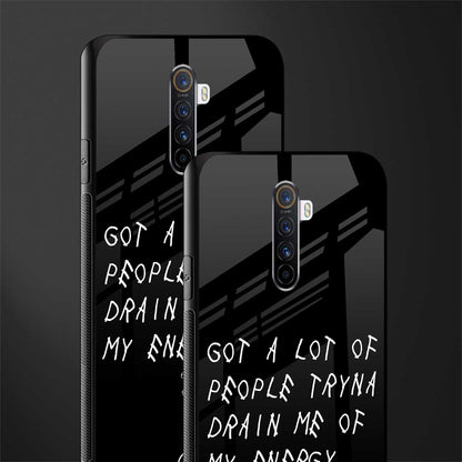 tryna drain my energy glass case for realme x2 pro image-2