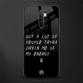 tryna drain my energy glass case for realme x2 pro image