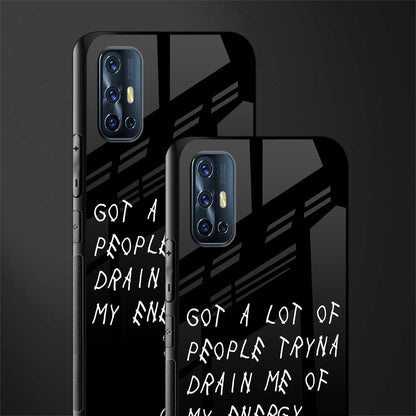 tryna drain my energy glass case for vivo v17 image-2