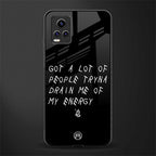 tryna drain my energy glass case for vivo v20 image