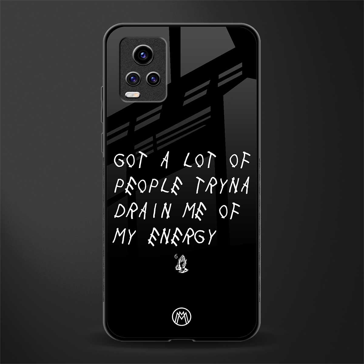 tryna drain my energy glass case for vivo v20 image