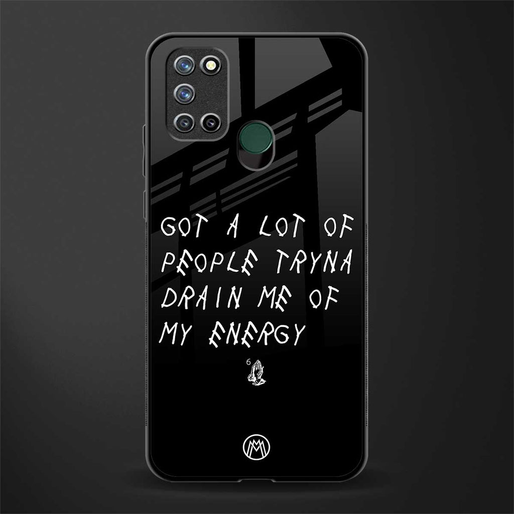 tryna drain my energy glass case for realme 7i image