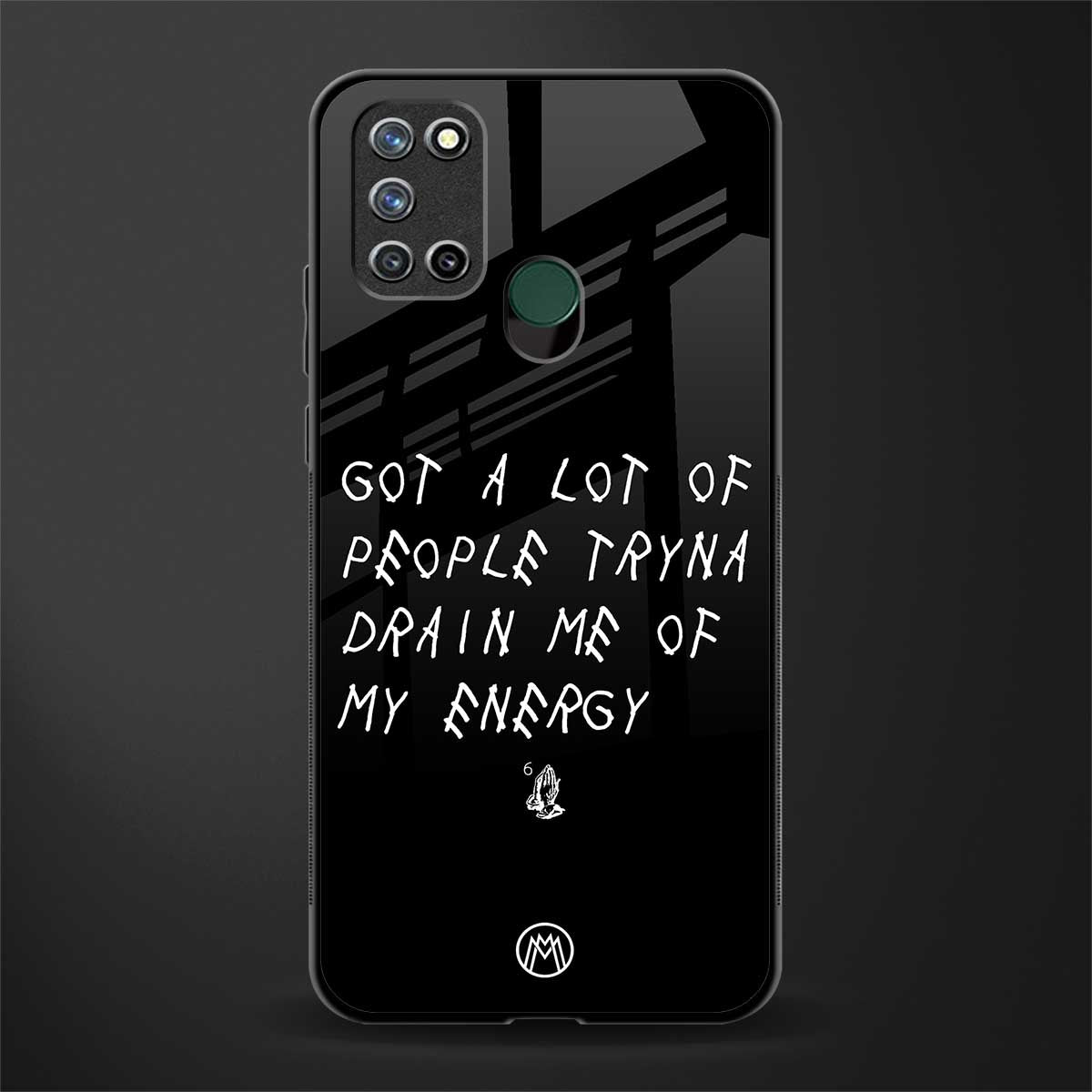 tryna drain my energy glass case for realme 7i image