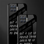 tryna drain my energy glass case for oppo f17 image-2
