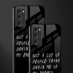 tryna drain my energy glass case for samsung galaxy s20 fe image-2