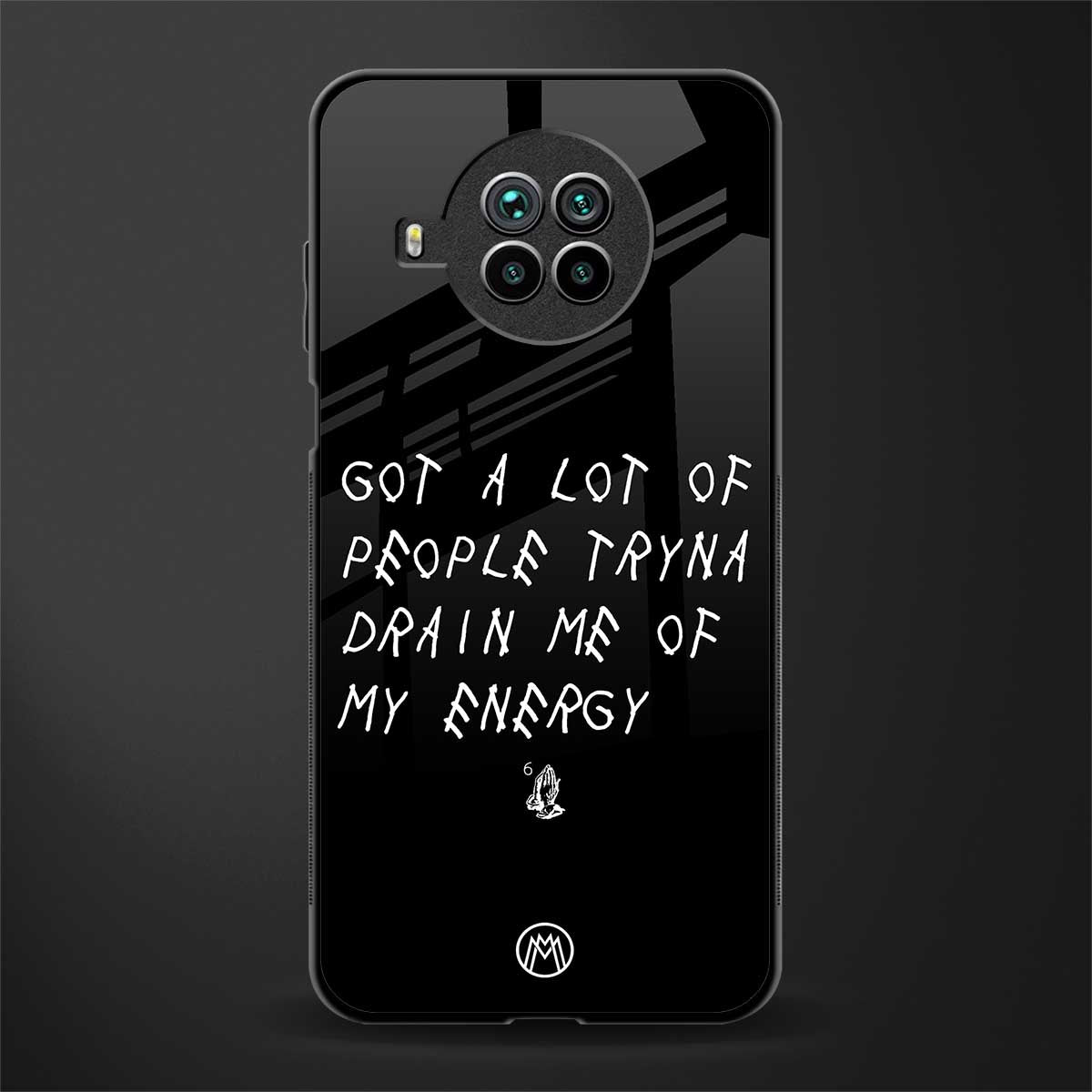 tryna drain my energy glass case for mi 10i image