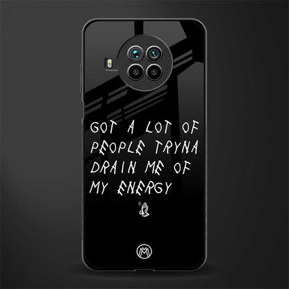 tryna drain my energy glass case for mi 10i image