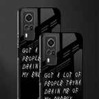 tryna drain my energy glass case for vivo y31 image-2