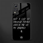 tryna drain my energy glass case for vivo y31 image