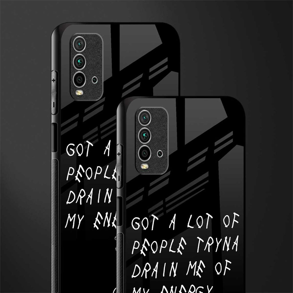 tryna drain my energy glass case for redmi 9 power image-2