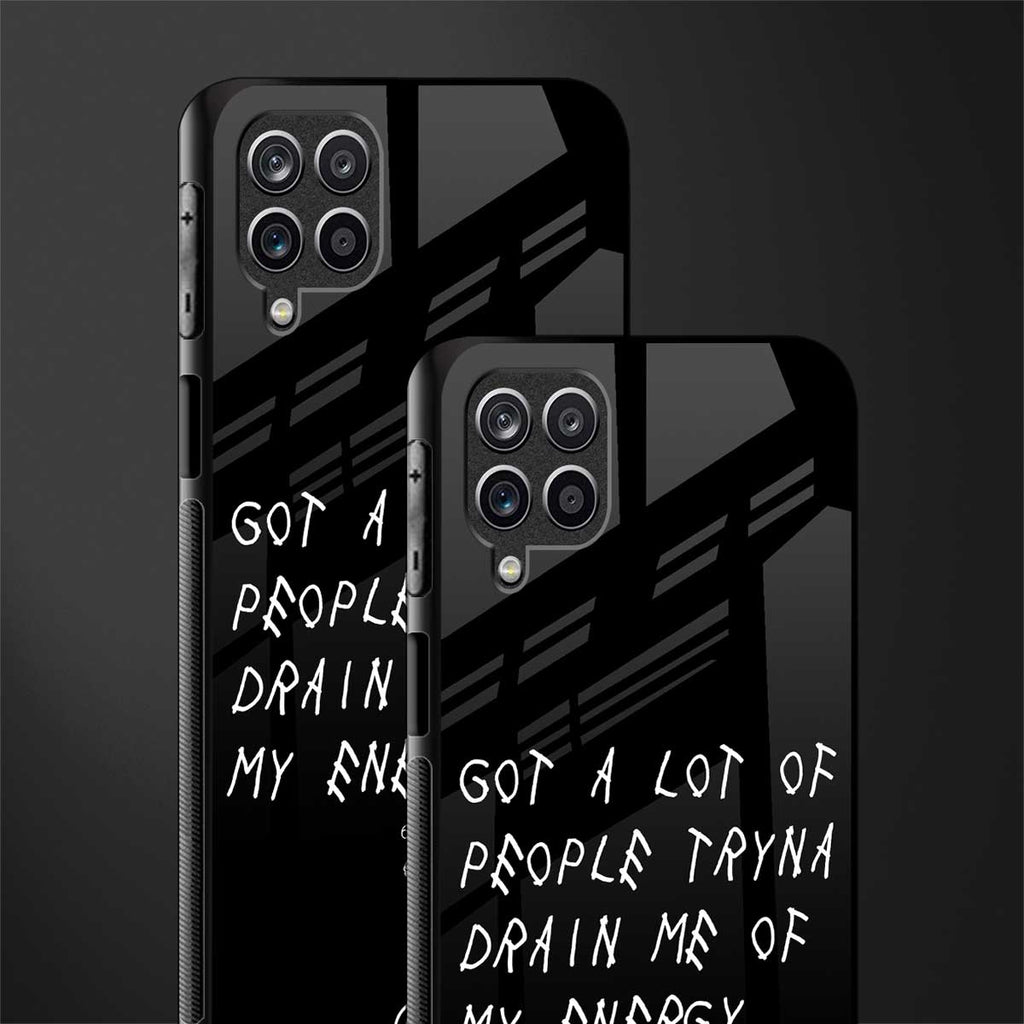 tryna drain my energy glass case for samsung galaxy a42 5g image-2
