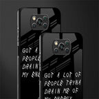 tryna drain my energy glass case for poco x3 image-2