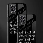 tryna drain my energy glass case for samsung galaxy f62 image-2