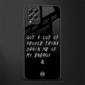tryna drain my energy glass case for samsung galaxy f62 image