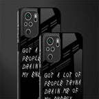 tryna drain my energy glass case for redmi note 10s image-2