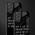tryna drain my energy glass case for samsung galaxy a52s 5g image-2