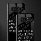 tryna drain my energy glass case for samsung galaxy note 8 image-2