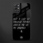 tryna drain my energy glass case for oneplus 9r image