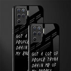 tryna drain my energy glass case for oppo f19 pro image-2