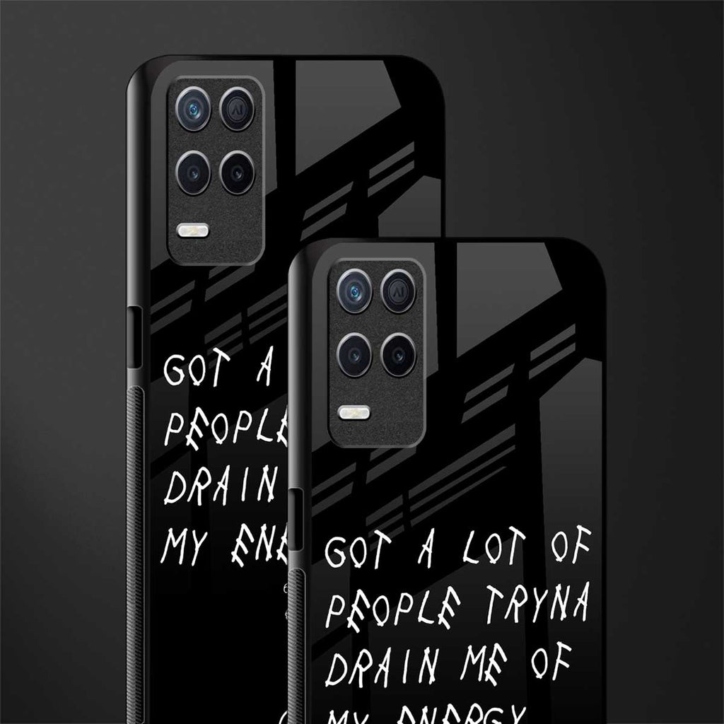 tryna drain my energy glass case for realme 8 5g image-2