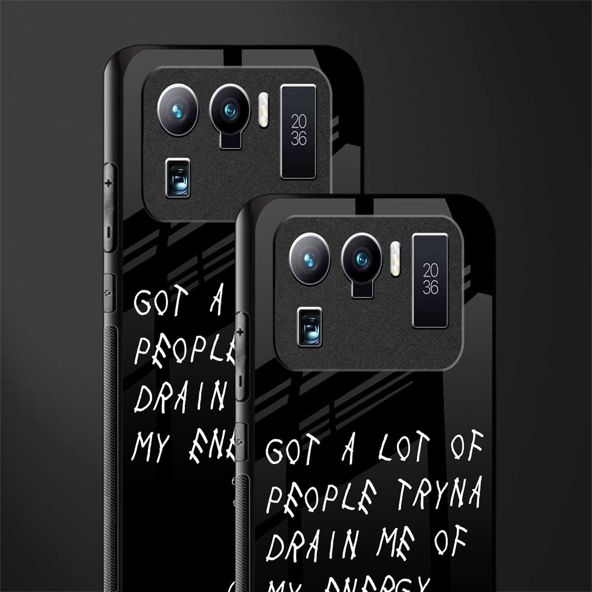 tryna drain my energy glass case for mi 11 ultra 5g image-2