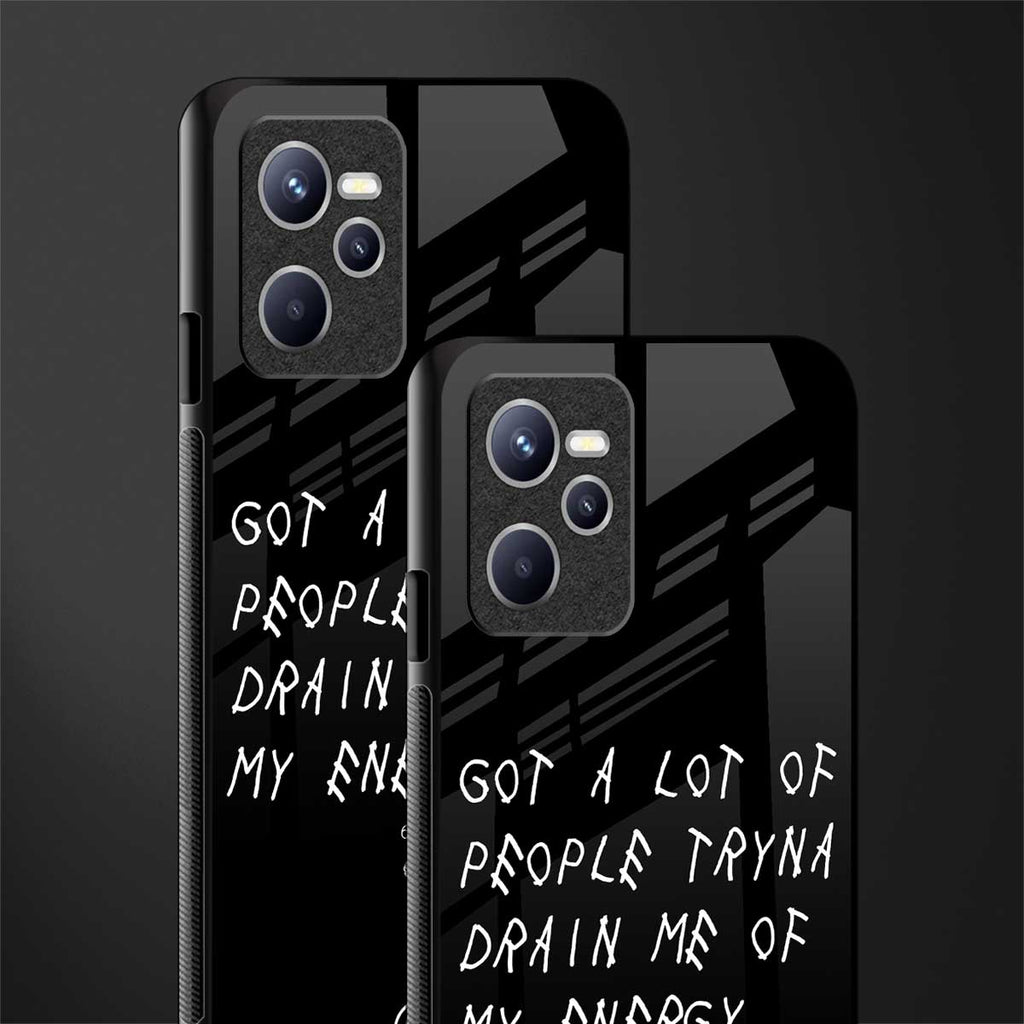 tryna drain my energy glass case for realme c35 image-2