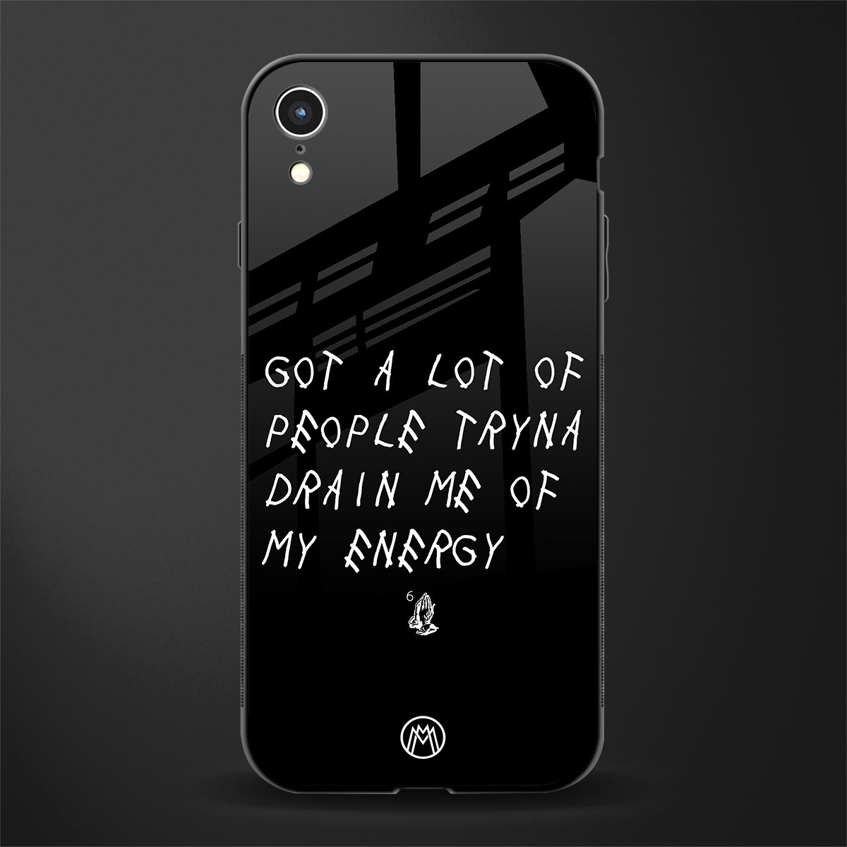 tryna drain my energy glass case for iphone xr image