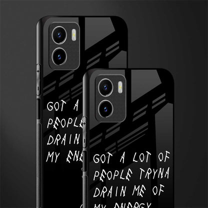 tryna drain my energy glass case for vivo y15s image-2