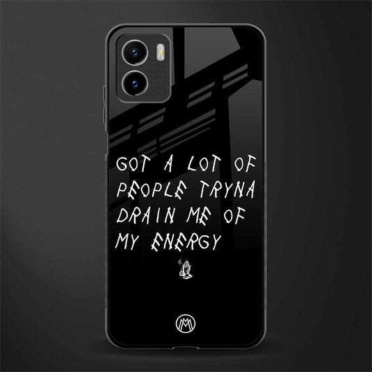 tryna drain my energy glass case for vivo y15s image