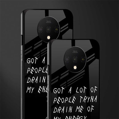 tryna drain my energy glass case for oneplus 7t image-2
