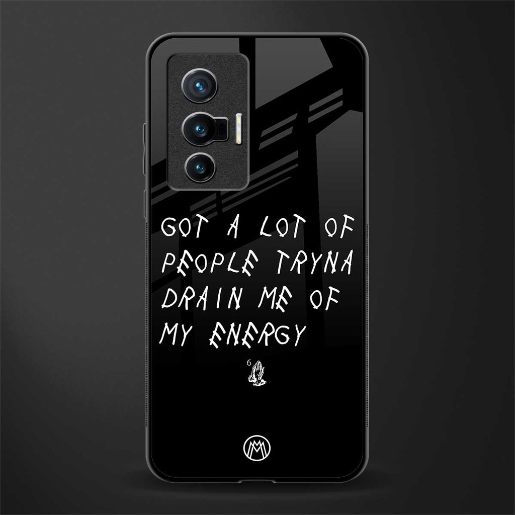 tryna drain my energy glass case for vivo x70 image